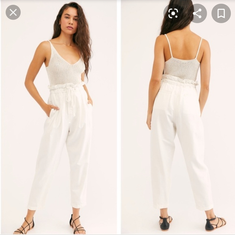 Free people margate high waist pleated trouser